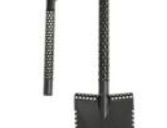 MOTLEY DOUBLE SERRATED FOREST FOX SHOVEL - BLACK Description: -Shovel Dimensions: 100 cm / 66 cm or 39,37 or 26 inch in length 18cm / 7,08 inch blade width 20cm / 7,87 inch blade height -Handle dimensions: 13 cm / 5,11 inch width 11,5 cm / 4,72 inch. -Handle type: D-shape -Handle adjustable length 100cm / 39,37 inch – longest 66cm / 26 inch – shortest -Shovel Weight: 1930 gram / 68,07 ounces -Made of 2mm high grade heath treated steel, sandblasted -Motley Powder coating finish -All terrain shovel especially for use in forest or harvest crop fields, pasture -Stealth shape bended blade for better release and CNC sharped edges -Travel concept (fits in your suitcase, backpack, bike, boat, car, canoe) -Handle grip and blade are in a forward angled position designed so you use less energy for digging -Special hexagon laser cut footplates and 2 way blade, larger surface -Quick release easy clamp to adjust your shovel in any length Check out all the other colors available!