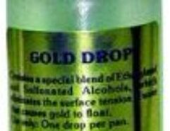 Gold Drop Often gold can be held in suspension by oils present in material while panning or using a small concentrator. Gold Gold drop corrects that in a jiffy by doing exactly what the name says!