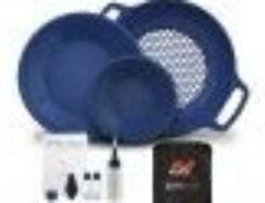 Minelab Pro-Gold Premium Panning Kit - 3011-0325 Includes 15" Dual Riffle Pan, 10&" Single Riffle Pan, Hex-Mesh Classifier, Convertible Carry Bag and Invaluable Gold Prospecting Accessories Go on a whole new adventure with Minelab PRO-GOLD Premium Panning Kit! This handy, all-inclusive panning kit includes all you need to become a first-rate gold prospector. Included in this set are two ultra-durable pans and one versatile classifier for easy prospecting. These built-to-last pans are made of a polypropylene material that is UV resistant material and will float in water. This kit also includes a handy Getting Started Guide that will give you step-by-step instructions on the art of panning for gold. What's Included: 15" Dual Riffle Pan Hex-Mesh Classifier 10" Single Riffle Pan Gold Transfer Pipette Getting Started Guide Convertible Carry Bag Vacuum Suction Bottle Iron-Separator Magnet Micro-Gold Storage Vials Double-Loupe Magnifier (3×, 5× magnification)