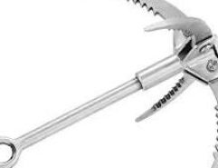 This grappling hook is perfect for all the odd objects your magnet can't quite grab. Saw tooth prongs: this claw has strong, non-slip serrated prongs for a firm hold. Foldable: the claws can be expanded and collapsed for easy transport Premium Quality: our grappling hook claws are made from SUS304 stainless spring steel, are extremely durable and built to last, and won't easily bend or break. Specifications: Weight: 1.05 lbs Eyelet width: 0.74" Material: SUS304 Stainless Steel Length: 7.25" (22.96cm) Expanded width: 7.00" Collapsed width: 2.75"