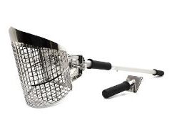 NOKTA PREMIUM SAND SCOOP 3-IN-1 SET - 17000071 Product Description The Nokta Makro Premium Sand Scoop 3-in-1 Set includes all three parts of Nokta Makro's new stainless steel scoop tools. The set includes the Nokta Makro Premium Sand Scoop, the Nokta Makro Premium Sand Scoop Handle, and the Nokta Makro Premium Sand Scoop Rod Set. You can attach the sand scoop to the rod and the handle for maximum efficiency. These rugged, well-tooled pieces are built to last. The Nokta Makro Premium Sand Scoop has laser-cut holes to enable sand and soil to easily sift off your finds. The Nokta Makro Premium Sand Scoop Handle attaches to the Premium Sand Scoop to get you close to the action with targets at your finder tips. The Nokta Makro Premium Sand Scoop Rod Set attached to the Premium Sand Scoop, use your foot to kick the sand scoop into the sand. Specifications Quick Look The Nokta Makro Premium Sand Scoop 3-in-1 Set includes Nokta Makro's newest stainless steel tools, the Premium Sand Scoop, the Premium Sand Scoop Handle, and the Premium Sand Scoop Rod Set.