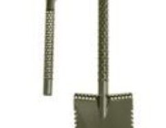 MOTLEY DOUBLE SERRATED FOREST FOX SHOVEL - GREEN Description: -Shovel Dimensions: 100 cm / 66 cm or 39,37 or 26 inch in length 18cm / 7,08 inch blade width 20cm / 7,87 inch blade height -Handle dimensions: 13 cm / 5,11 inch width 11,5 cm / 4,72 inch. -Handle type: D-shape -Handle adjustable length 100cm / 39,37 inch – longest 66cm / 26 inch – shortest -Shovel Weight: 1930 gram / 68,07 ounces -Made of 2mm high grade heath treated steel, sandblasted -Motley Powder coating finish -All terrain shovel especially for use in forest or harvest crop fields, pasture -Stealth shape bended blade for better release and CNC sharped edges -Travel concept (fits in your suitcase, backpack, bike, boat, car, canoe) -Handle grip and blade are in a forward angled position designed so you use less energy for digging -Special hexagon laser cut footplates and 2 way blade, larger surface -Quick release easy clamp to adjust your shovel in any length Check out all the other colors available!