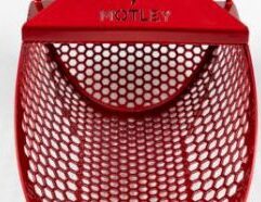 Motley Beach Scoop without Handle - Red Description: This is an unique beach scoop. Specially designed for Motley Scoops by a team of engineers. That should mean something to you. The Motley Beach Scoop is made of two-millimeter-thick stainless steel and is therefore stronger than carbon, wood or glass fiber. This boy is ready for heavy duty. The Motley Beach Scoop has an ingenious two-step path, so you can dig carefully or work roughly in each situation. The Motley Beach Scoop has high quality welds and a super simple one pin lock system, which makes the handle and scoop interchangeable. In case you like to combine different colors. Scoop Dimensions: 300mm-12 inch length / 200mm-8 inch width / 120mm-4.8 inch height Handle opening inner diameter is 35-36 mm- 1.38 inch Total scoop has laser cut hexagon holes 2 different sizes 10 mm and 0.6 mm Scoop Weight: 3.3 lbs – 1527 gram Made of 2mm high grade inox steel Electropolished Motley Powder coating finish All terrain scoop water & beach