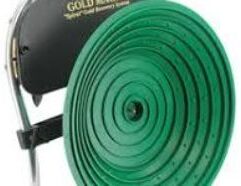 Gold Magic 12-E Spiral Panning Machine Spiral Gold Recovery System Includes: built-in 12-volt battery, built-in 110 volt charger, complete and ready to use the minute you buy it. This unit will process 140 lbs of material in 60 minutes. No need to screen the material first, material up to 2 inches can go right into the machine, it does the screening for you. Sets up in less than 5 minutes. Works wet or dry. Using it dry concentrates the material, 140 lbs. down to approximately 2 cups. Wet it will process the material down to clean gold. Weighs only 10 pounds including the built-in battery and charger. Shipping Weight: 15lbs. Item # GM-5744