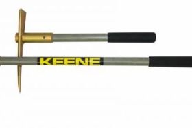 Keene - 16 Inch Armored Detector Pick 16 Inch Armored Detector Pick Keene's Armored Steel Detector Pick is a well balanced pick that works great for drywashing, metal detecting, prospecting and anything else you can throw at it! This 16 inch long pick is built with an AR500 hardened armor plate steel head that offers abundant strength and resilience in all conditions. The high density fiberglass handle makes this pick the lightest pic in the industry! The foam rubber grip prevents hands from slipping even in the toughest conditions. As an added bonus, each pick head is equipped with a Rare Earth Super Magnet to enable it to quickly remove metallic items from the working area. making separation second nature. Proudly made in the U.S.A.