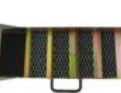 Royal 24″ COMPACT SLUICE BOX .063” Aluminum 24” Long x 7” Wide x 2.5” Tall 5 Zinc Plated Riffles (Gold Coloring) NEW deep V Ribbed Rubber Matting for Quick Gold ID 4” Black anodized carrying handle 3.1 lbs.