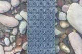 8" X36" Mini Dream Mat Description: 8" X 36" Mini Dream Mat Our mats are the gold standard in fine gold recovery. Used in sluices around the world, experience gold recovery previously only seen in your dreams. We know more gold is more fun - and that's why we're chosen by gold communities that are serious about recovering the gold other systems miss. Dream Mats increased efficiency has fueled the NEW GOLD RUSH where gold can now be found in areas that never were considered a gold bearing area. This is not your outdated traditional sluice! Our vortex cells exploit nature's own forces in a patented system to bring the finest gold recovery to your pan! 8" X 36" ~ (Lengths are not exact) Scientifically engineered with advanced fluid dynamic principles.