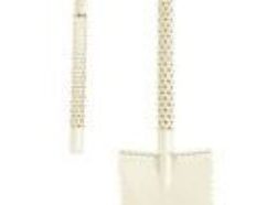 MOTLEY DOUBLE SERRATED FOREST FOX SHOVEL - DESERT STORM BROWN Description: -Shovel Dimensions: 100 cm / 66 cm or 39,37 or 26 inch in length 18cm / 7,08 inch blade width 20cm / 7,87 inch blade height -Handle dimensions: 13 cm / 5,11 inch width 11,5 cm / 4,72 inch. -Handle type: D-shape -Handle adjustable length 100cm / 39,37 inch – longest 66cm / 26 inch – shortest -Shovel Weight: 1930 gram / 68,07 ounces -Made of 2mm high grade heath treated steel, sandblasted -Motley Powder coating finish -All terrain shovel especially for use in forest or harvest crop fields, pasture -Stealth shape bended blade for better release and CNC sharped edges -Travel concept (fits in your suitcase, backpack, bike, boat, car, canoe) -Handle grip and blade are in a forward angled position designed so you use less energy for digging -Special hexagon laser cut footplates and 2 way blade, larger surface -Quick release easy clamp to adjust your shovel in any length Check out all the other colors available!