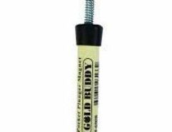 Gold Buddy Pocket Plunger Magnet This powerful magnet is mounted in a tube shaped housing just a little larger than an ink pen. When the plunger is depressed the magnet picks up black sand and drops it off cleanly when the plunger is released.