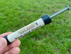 Gold Magic Black Sand Magnet Designed to be small enough to work the Center Cup of the Gold Magic Machines but strong enough to efficiently lift the magnetic black sand out of the way. The body is about 4 inches long and .75 inches in diameter. The magnet is a 3 pound rare earth magnet. When the plunger is depressed the magnet picks up black sand from the center cup and drops the black sand when the plunger is released.