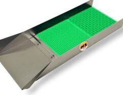 10" X 35" Sluice Box with Dream Mat - Micro/Cape D Description: Big Foot Series 10" x 35" Sluice Box with Dream Mat: Premium Gold Prospecting Equipment for Gold Sluicing Key Features: Versatile and Compact Design: The Big Foot Series gold sluice boxes are designed shorter for more versatile use, making it easy to achieve a good slope drop and fit your sluice in your pack. Sluice confidently as gold gets caught in the front row. Efficient Gold Recovery: Dream Mat’s increased efficiency has fueled the new gold rush, enabling gold recovery in areas previously not considered gold-bearing. This is not your outdated traditional sluice! Our vortex cells exploit nature's own forces in a patented system to bring the finest gold recovery to your pan. Durable Construction: Made from 16 ga. aluminum, this gold sluice box is built to withstand the rigors of gold mining and provide long-lasting performance. Specifications: Size: 10" x 35" (lengths may vary slightly) Mat: 10" x 24" choice Dream Mat (lengths may vary slightly) Clamp: Wing nut pressure clamp Construction: 16 ga. aluminum Color: Colors may vary Benefits: High Volume Processing: Capture more gold without the need for extensive classification, ensuring maximum gold recovery with minimal effort. Efficient Clean Outs: Enjoy instant clean outs and reduced concentrates, making your gold sluicing experience more efficient and rewarding. Advanced Gold Recovery: The Dream Mat's patented vortex cell technology ensures the finest gold recovery, leveraging natural forces for optimal results. Ideal for All Gold Prospectors: Whether you are a seasoned prospector or a beginner, the Big Foot Series 10" x 35" Sluice Box is an essential piece of gold mining equipment. Its advanced design and superior efficiency make it perfect for anyone looking to maximize their gold recovery efforts. Join the new gold rush and equip yourself with the best in gold sluicing technology. The Big Foot Series 10" x 35" Sluice Box is your ultimate tool for unparalleled gold recovery and mining success.