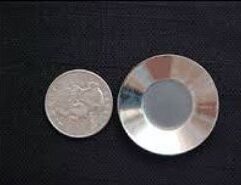 1 1/2 Inch Miniature Aluminum Gold Pan Perfect size for craft projects that require a miniature gold pan or for creation gold rush themed novelties. Key Chains, charm bracelets.