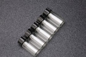 5ml Clear Small Glass Vials with Screw Caps 5ml Clear Small Glass Vials with Screw Caps - Perfect for your GOLD!!! About this item: ♥Material - Made of high quality borosilicate glass, hard and durable, can be used repeatedly. ♥USE - Suitable for essential oil, perfume, reagent, medicine and so on. ♥Portable - Perfect for Travel, can be carried anywhere without taking up your space, is an ideal container. ♥SIZE - Capacity: 5ml,Diameter:0.7in(17.7mm), H:1.6in(40mm).